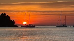 amazing sunset in santo stefano